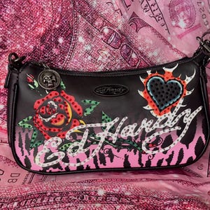 【レア】Ed Hardy エドハーディー ショルダーバッグ スタッズ y2k Ed hardy handbag - Etsy 日本