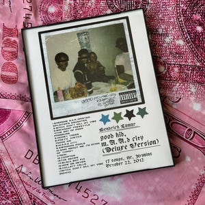 Kendrick Lamar Inspired - Framed Album