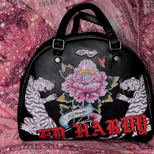 エドハーディー 2wayバッグ デニム ピンク ショルダーバッグ トートバッグ Ed hardy handbag - Etsy 日本