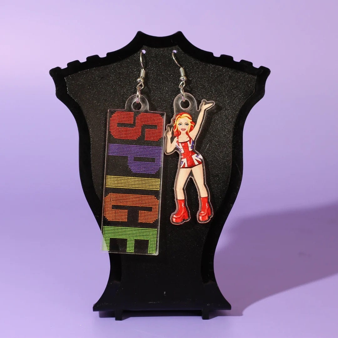 Spice Girls Ginger Spice Earrings Etsy