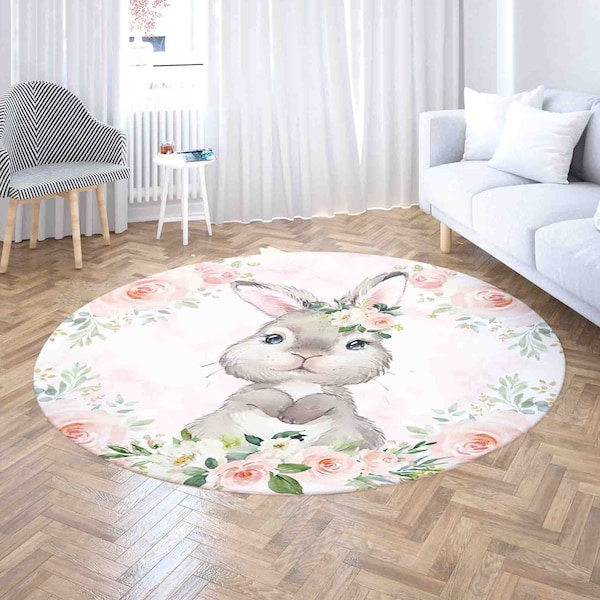 Bunny Rug Etsy