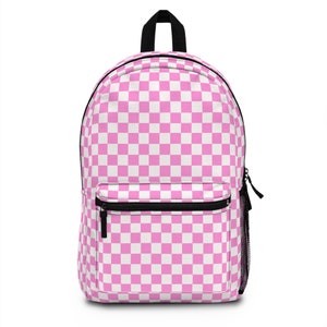 Vans pink clearance checkered backpack