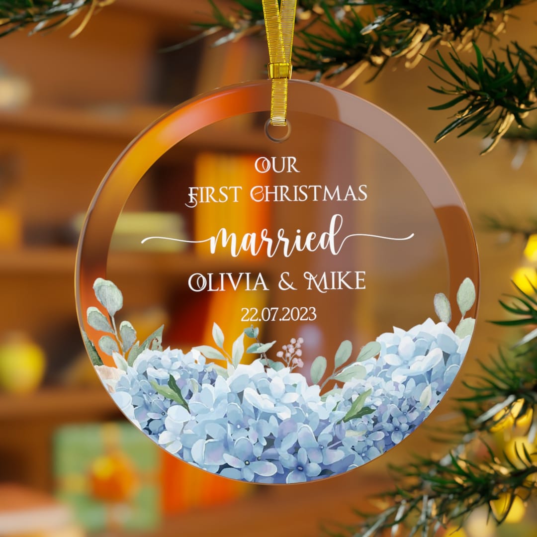 Wedding Gift First Christmas Married Ornament 2025 Mr And Mrs Gift For Newlyweds - View #2