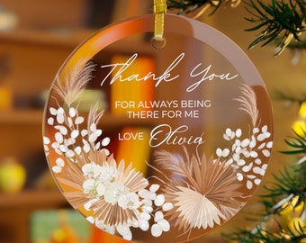 Thank You Ornament Best Friend Keepsake Appreciation Gift For Colleague Thank You Boss Gift Farewell Gift Gratitude Ornament Teacher Gift