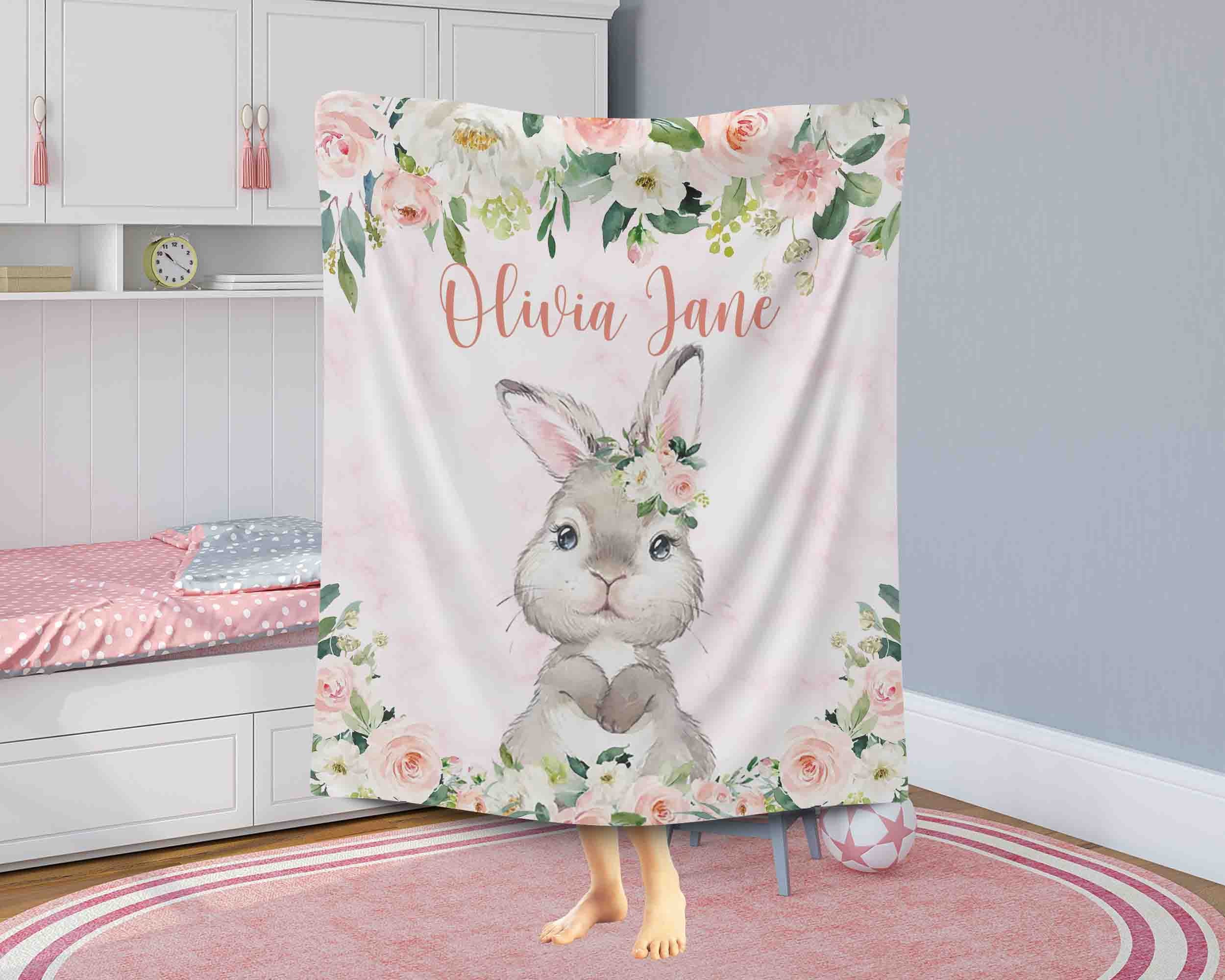 FIRST BABY - Bunny Swaddle Blanket - Pink main image 1