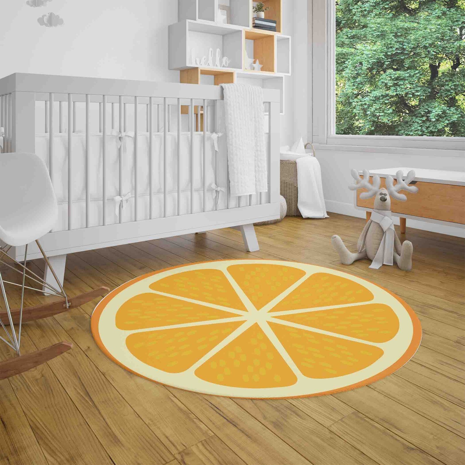 Slice Rugs Orange Slice Rug, Round Kitchen Mat, Summer Fruit Decor - Etsy