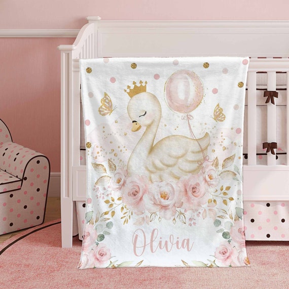 Swan baby blanket hotsell