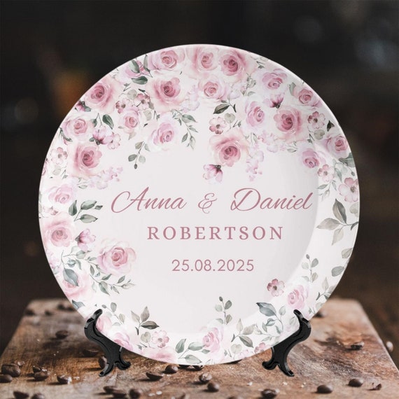 bridal rose pink rose dinnerware set