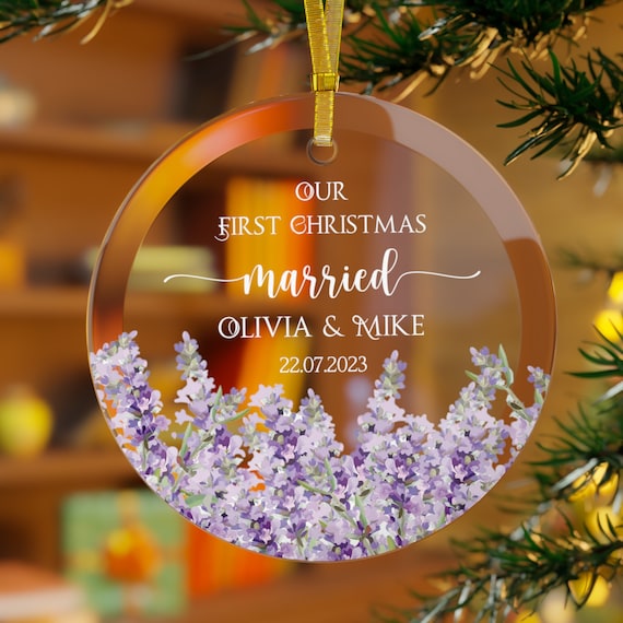 Transparent Ornament - God Blessed The Broken Road Led Me Straight To You - Gift For Couple Custom From Photo Designed By Ellene Turquoise