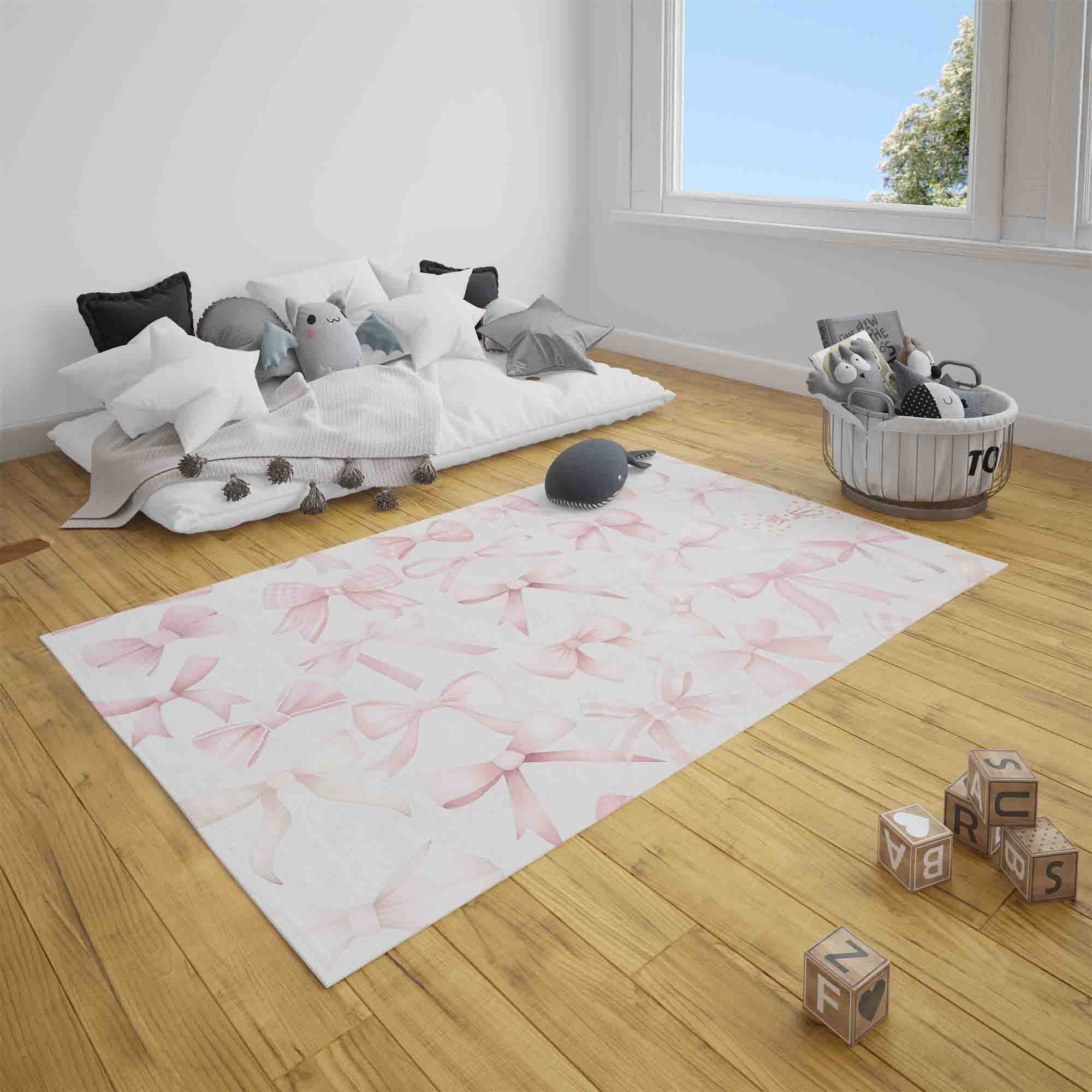 Coquette Tappeto Da Bagno Con Fiocco Rosa 76x50 Cm – Antiscivolo, Assorbente In Microfibra E Lavabile - 2
