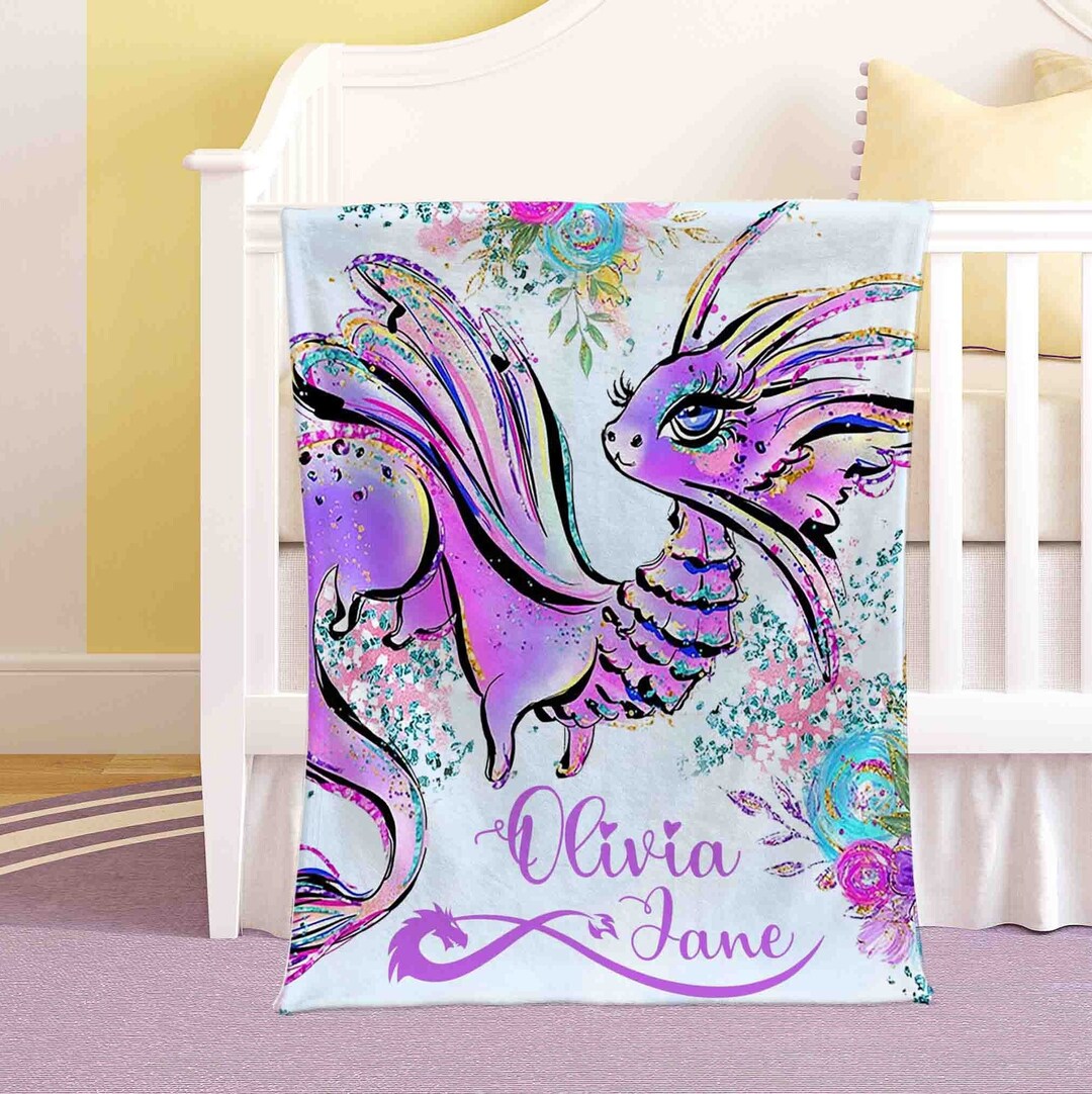 BABIES BLANKET HEART OF A DRAGON