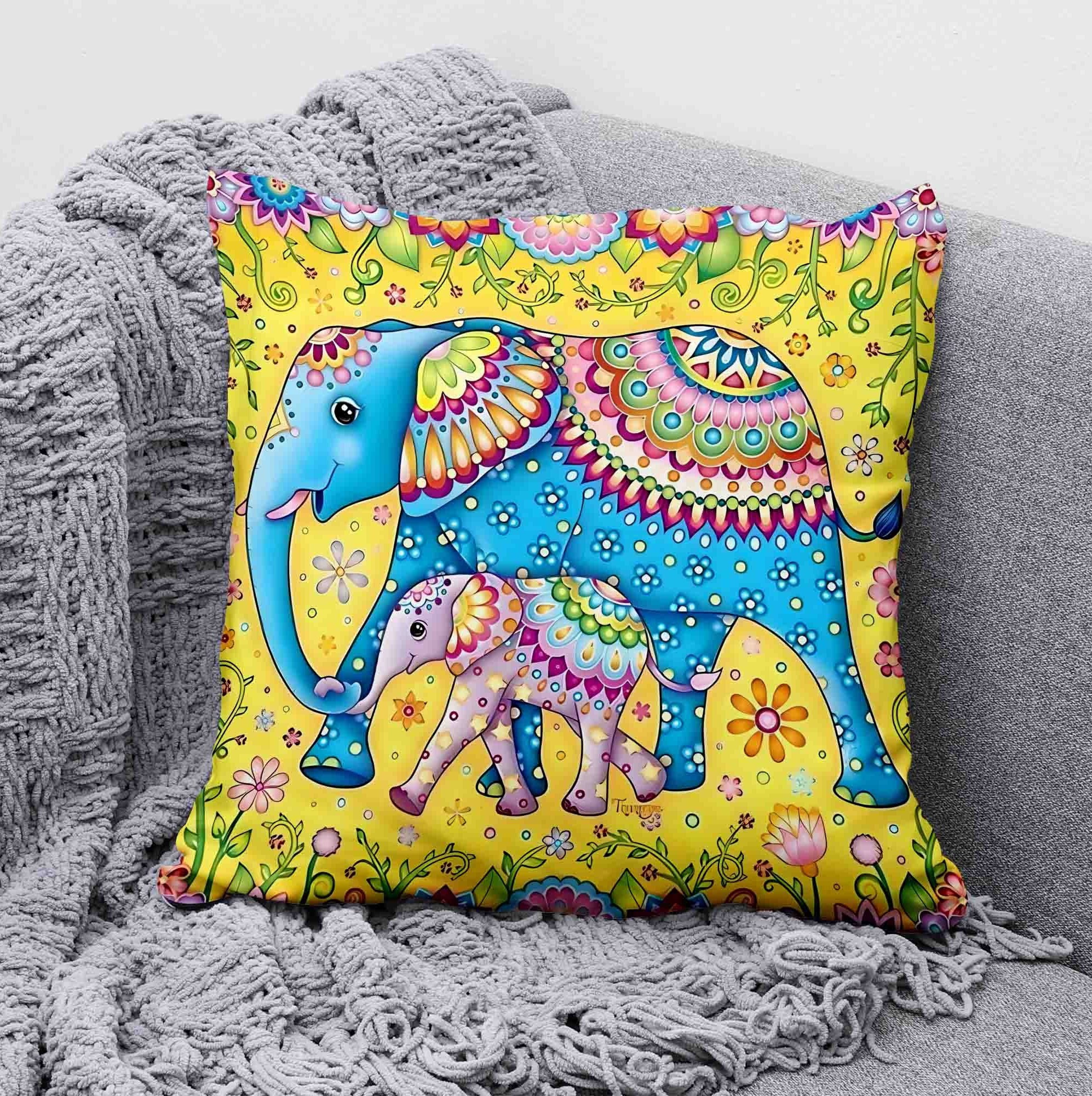 Elephant christmas pillow hotsell