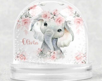 Blumenelefanten-Schneekugel, weiches Kinderzimmerdekor für Kinderzimmer