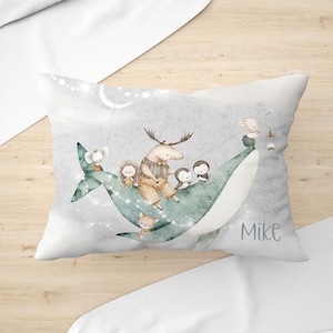 Oreiller baleine océan bébé animal coussin amis chambre d&#39;enfant coussin enfant en bas âge chambre d&#39;enfants cadeau pour nouveau-né baby shower cadeau de rentrée