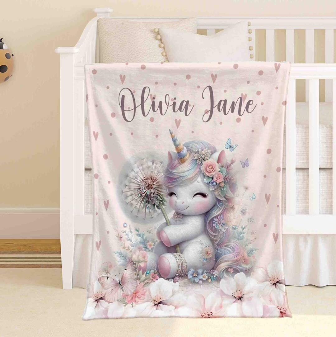 Personalised unicorn blanket hotsell