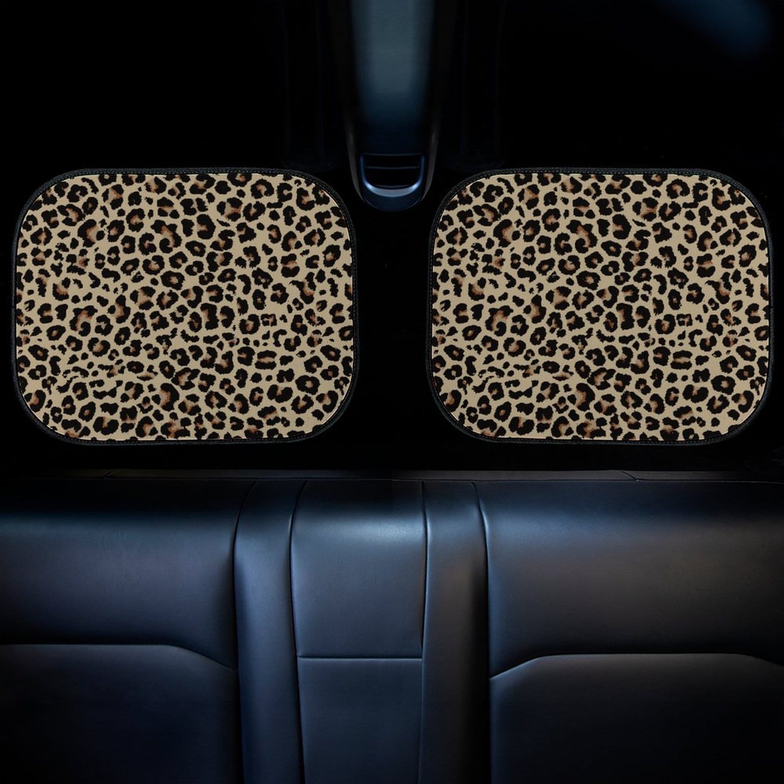Leopard Car Matsanimal Leopard Car Matsfoot Mats Set/personalized Car Matscustomizable Mats