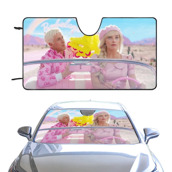 Pink sunshade on sale for car