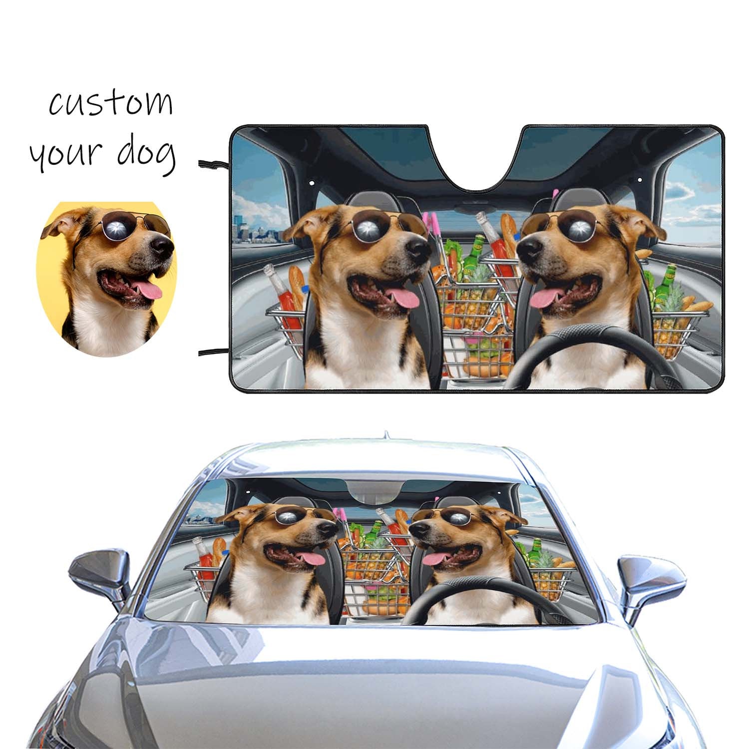 Französisch Bulldog Familie Fahren Auto Sonnenschirm, Hunde Auto  Sonnenschutz, Auto Auto Sonnenschutz, Auto Windschutzscheibe, auto Zubehör