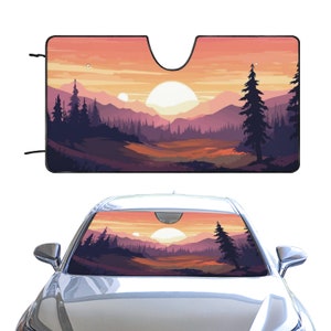 Accordion sunshade for car windshield deals
