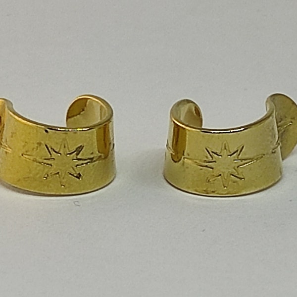 Corrector de oreja – Clip de acero dorado con estrella