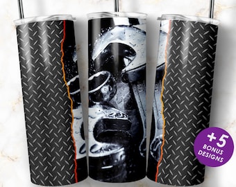 Mekanisk tumblerdesign för män 20oz smal tumbler, sublimeringsdesigner för rak/avsmalnande tumblerfil digital nedladdning