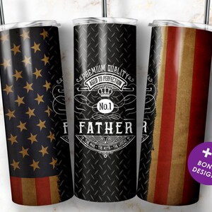 World&#39;s Best Dad Tumbler Wrap PNG, 20 oz Skinny Sublimation Tumbler, Digital Download File