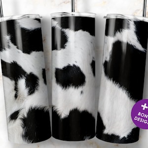 Cowhide 20oz Tumbler Design, Cow Print Country Sublimation Tumbler Design, Cow Lover, Digital Download PNG