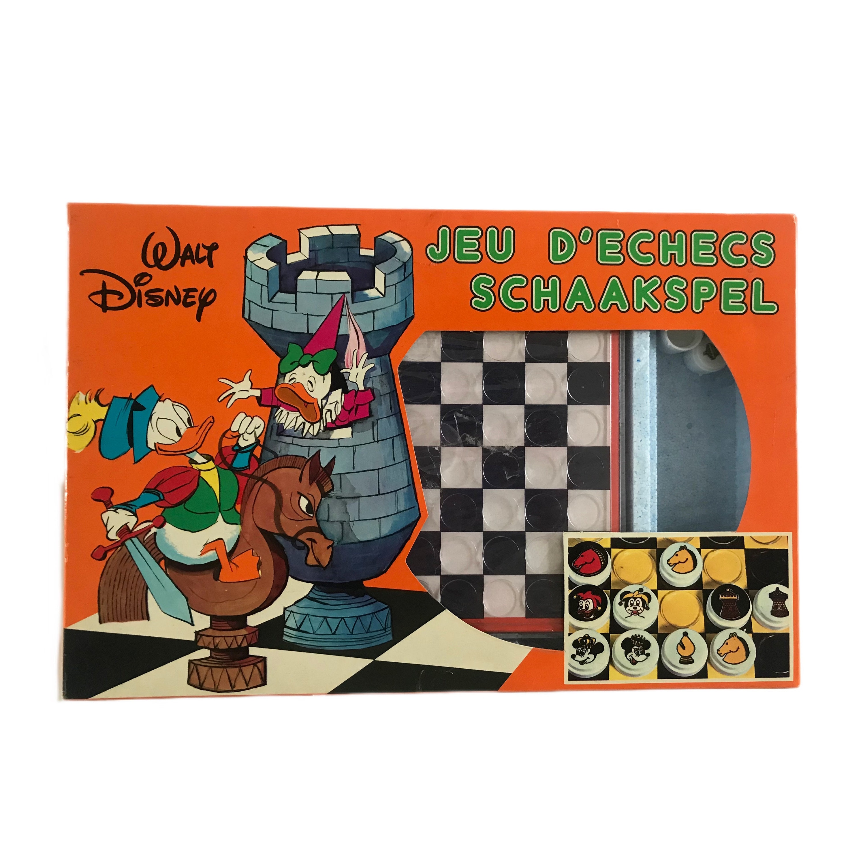 Vintage Walt Disney chess set - Vintage chess set - 60's chess set - Disney characters - Walt Disney collection - Unique chess set