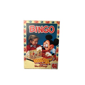 Vintage Walt Disney Bingo spel- Vintage spel- 60's bingo spel- Disney characters- Walt disney verzamel- Uniek spel- Oude spelletjes 1991