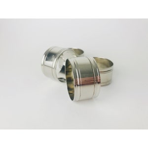Set di 4 porta tovaglioli vintage placcati in argento per la tavola - anelli per tovaglioli in argento - anelli per tovaglioli vintage - anelli per tovaglioli color argento
