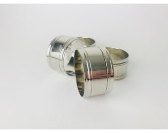 アンティークナプキンリング、彫刻入り、1914～1918年、モノグラム、銀