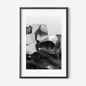 Monochrome Architecture Print: Urban Building Photo (Digital Download)
