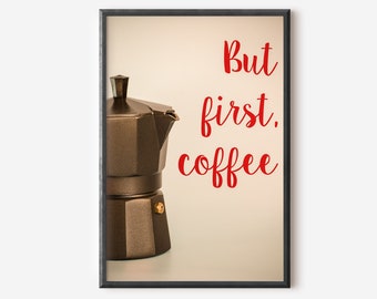 Coffee Poster, Funny Coffee Art, Espresso Print, Coffee Shop Poster, Italy Drint Print, Coffe Shop Decor Wall, Digital Download