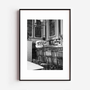 Black and White Italian Cafe Photo Print: Barista Gift (Digital Download)