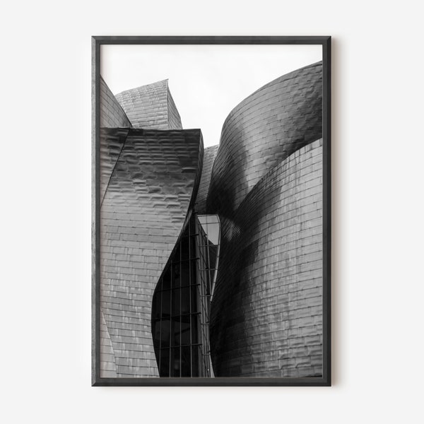 Black and White Architecture Print, Urban Photography, Downloadable Photo, Modern Building Wall Art, Digital Download