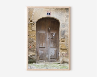 Door Photography Print: Old Building Photo, Farmhouse Decor (Digital Download)