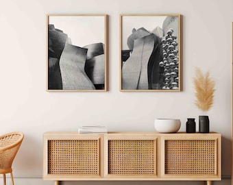 Architecture Photography Prints (Set of 2), Modern Building Wall Art (Digital Download)