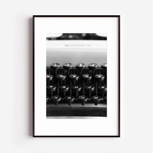 Vintage Typewriter Photo Print: Retro Office Decor (Digital Download)