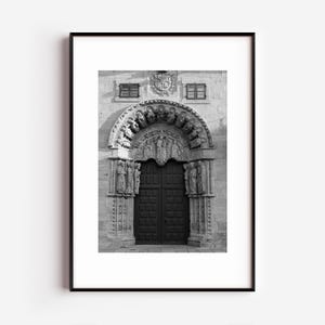 Spain Architecture Print: Stone Arch & Doorway Photo (Digital Download)