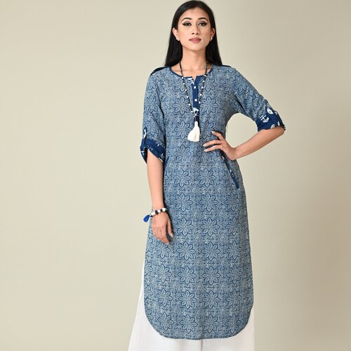 Functional Blue store Kurta