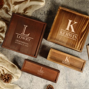 Personalisierte Groomsmen Vorschlag Box, Erinnerungsbox, Holz Geschenkbox, Zigarren Geschenkbox, Trauzeuge Geschenk, Hochzeitsgeschenkbox, Vatertagsgeschenke