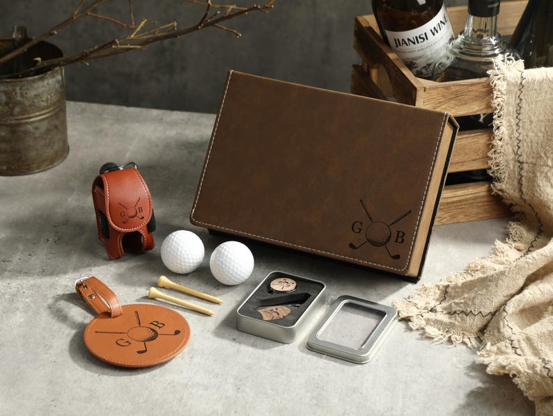 Personalized Golf Gift Set, Gift for Golfer, Golf Balls, Golf Bag Tag