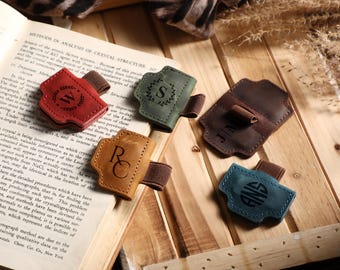 Segnalibro magnetico personalizzato, clip magnetica in pelle per penna, fermalibri in pelle personalizzato, regalo per lettori, regalo per amanti dei libri, regalo per scrittori, accessori per libri