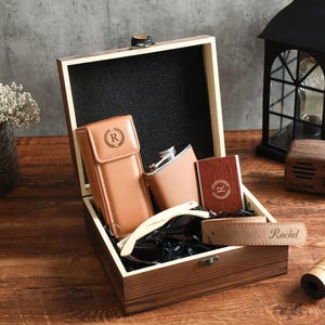 Cadeau personnalisé pour proposition de garçon d'honneur, coffret cadeau pour papa, flacon personnalisé, lunettes de soleil, ceinture, porte-cartes de visite et boîte à montres, cadeaux pour homme, cadeau de mariage