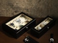 Personalised Black Wood Watch Box for 6 12 slot Watches, Watch Storage, Husband's gift, Father's gift, Best Man Gift, Customized name