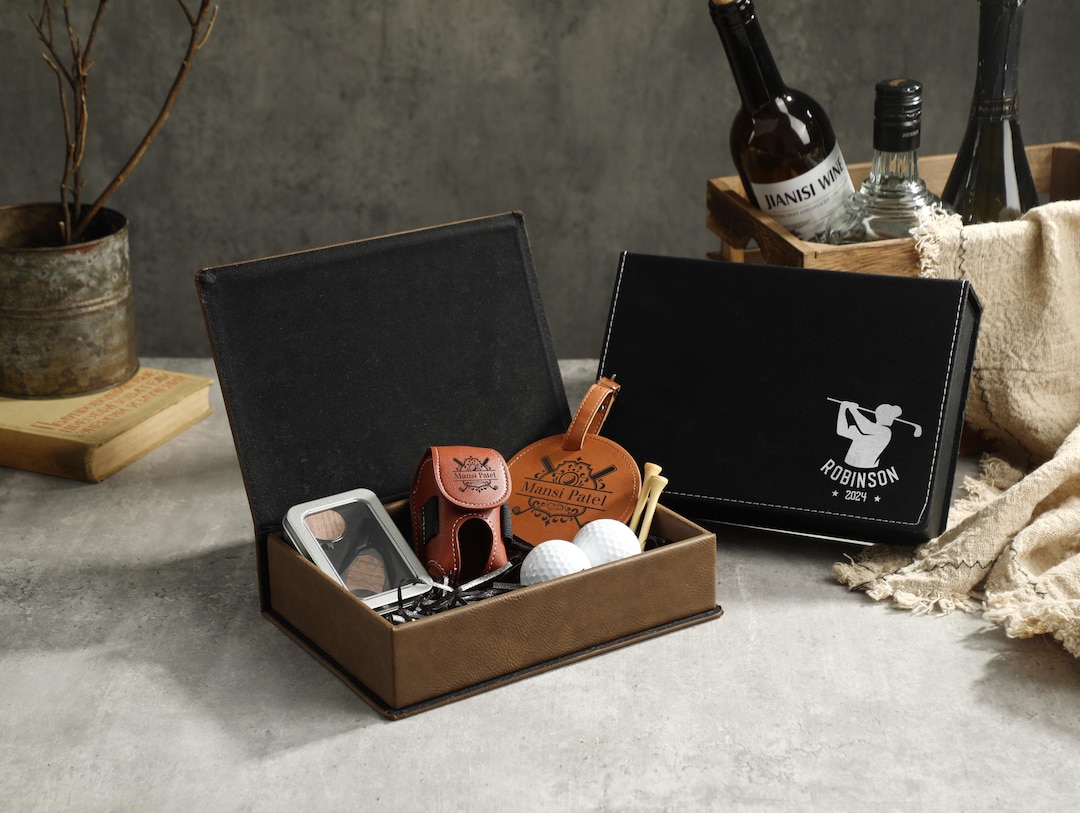 Personalized Golf Gift Set, Gift for Golfer, Golf Balls, Golf Bag Tag