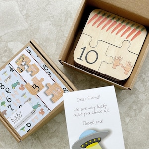 Number puzzle | Counting puzzle | Learning Numbers | Toddler puzzle | Wooden puzzle