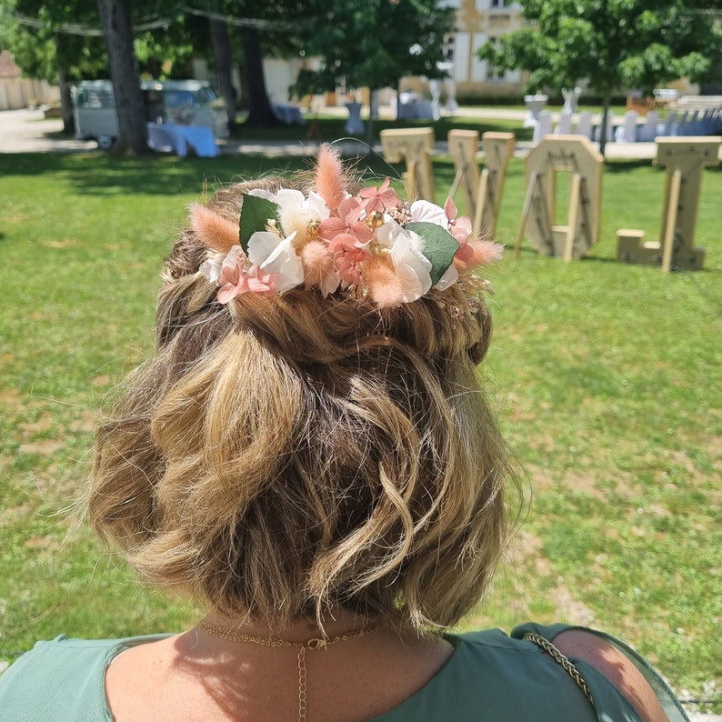 Peigne à cheveux fleurs séchées image 4