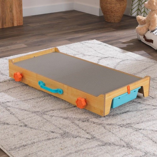 Toddler Brick and Block Activity Table - shops Fun Table Toy