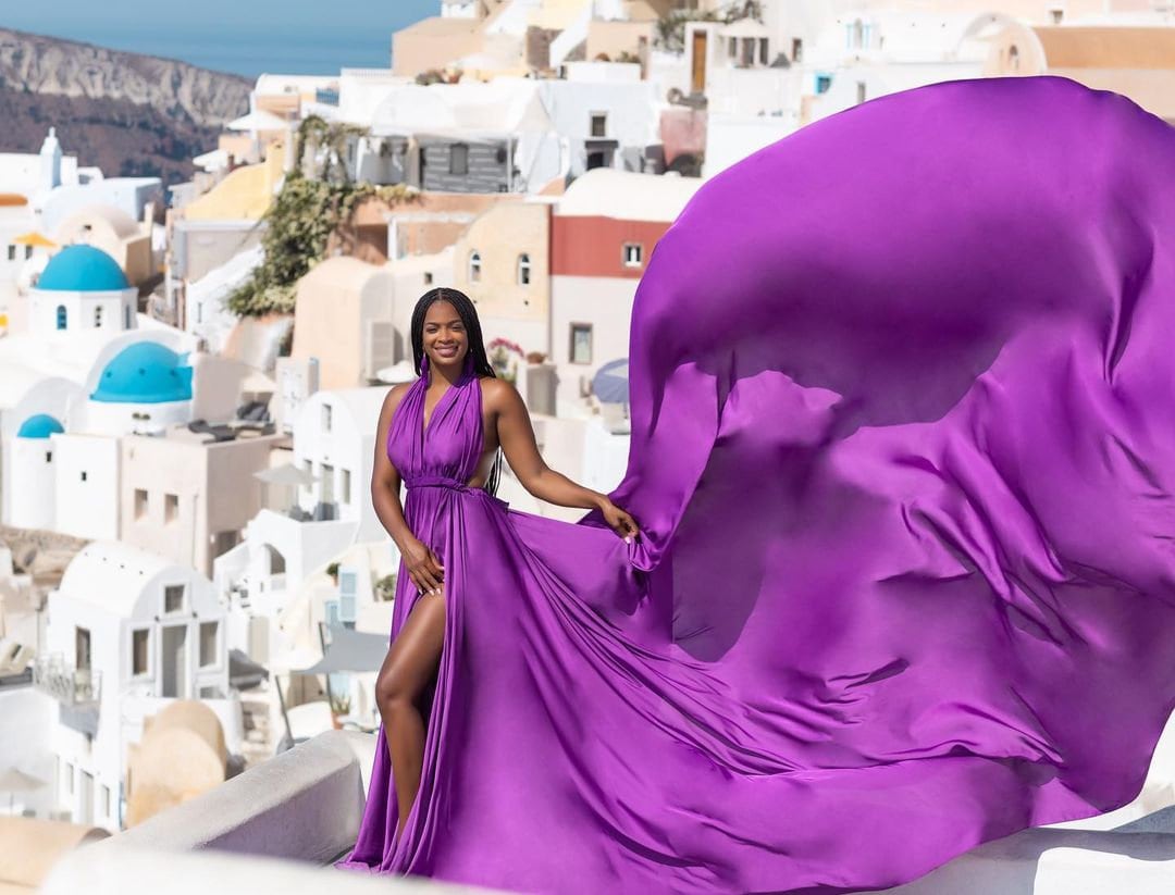 Infinity Flying Dress | Flying Dress for Photoshoot| Long Train Dress | Photoshoot Dress | Flowy Dress | Satin Dress | Long Flying Dress